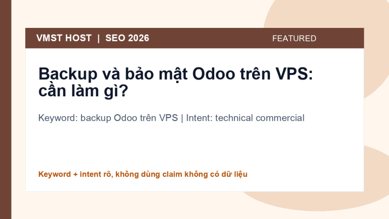 backup Odoo trên VPS - technical commercial