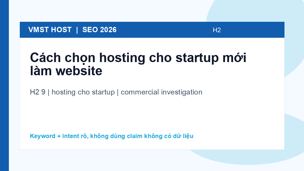 FAQ hội thoại về hosting cho startup