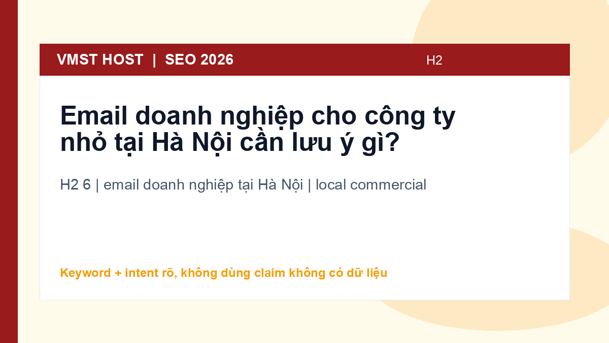 Tiêu chí chọn email doanh nghiệp tại Hà Nội