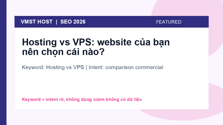 Hosting vs VPS - comparison commercial