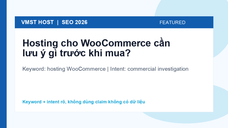 hosting WooCommerce - commercial investigation