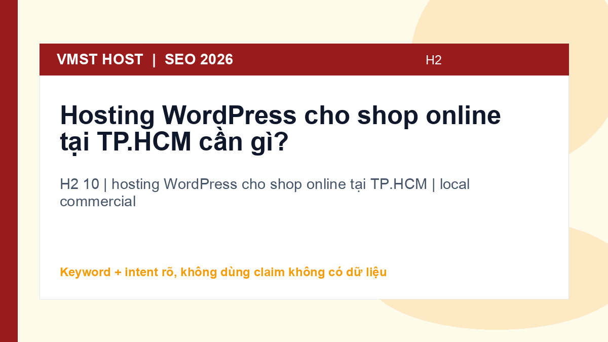 Kết luận cho hosting WordPress cho shop online tại TP.HCM