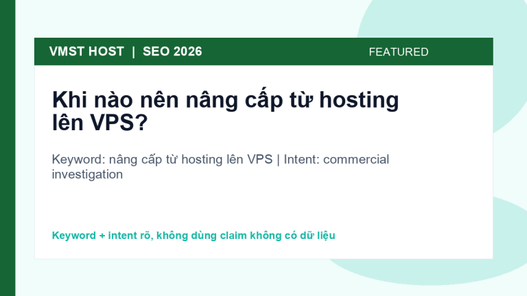 nâng cấp từ hosting lên VPS - commercial investigation