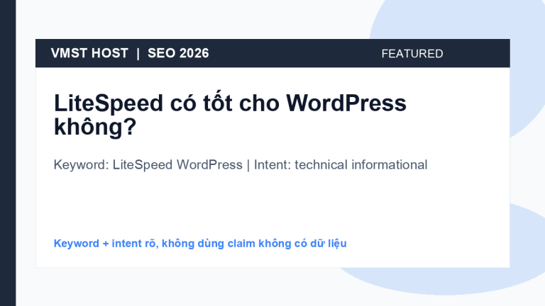 LiteSpeed WordPress - technical informational