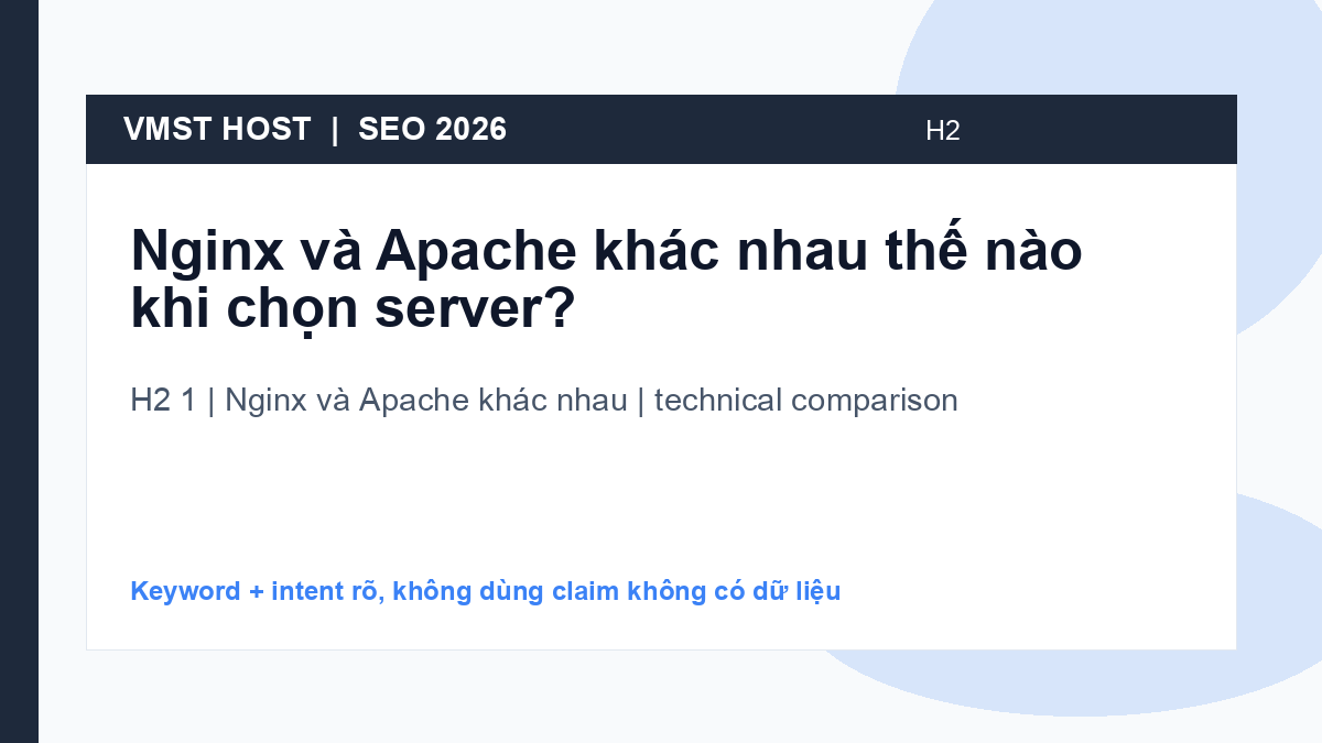 Tóm tắt nhanh về Nginx và Apache khác nhau