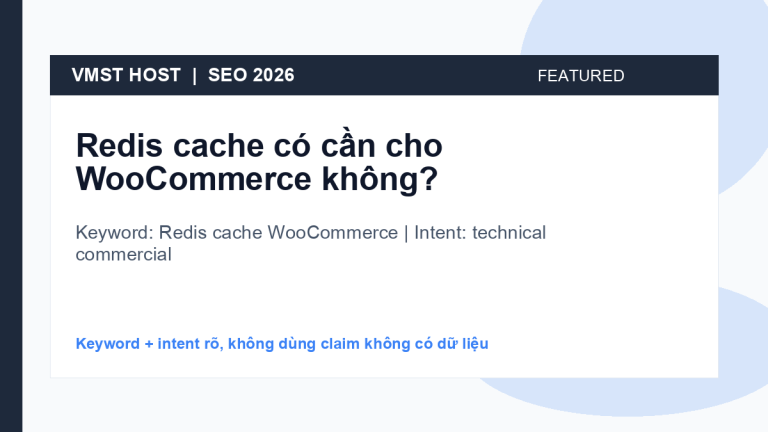 Redis cache WooCommerce - technical commercial