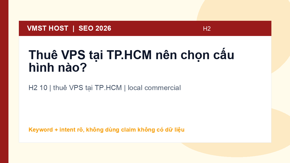 Kết luận cho thuê VPS tại TP.HCM