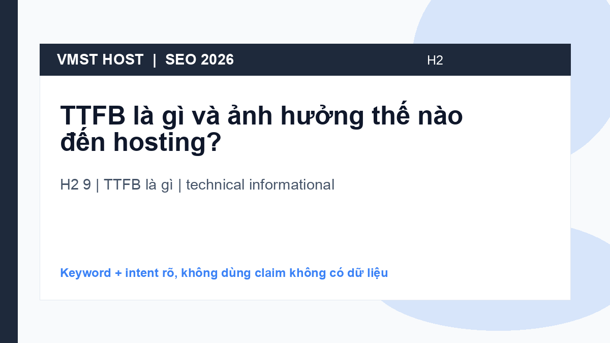 FAQ hội thoại về TTFB là gì