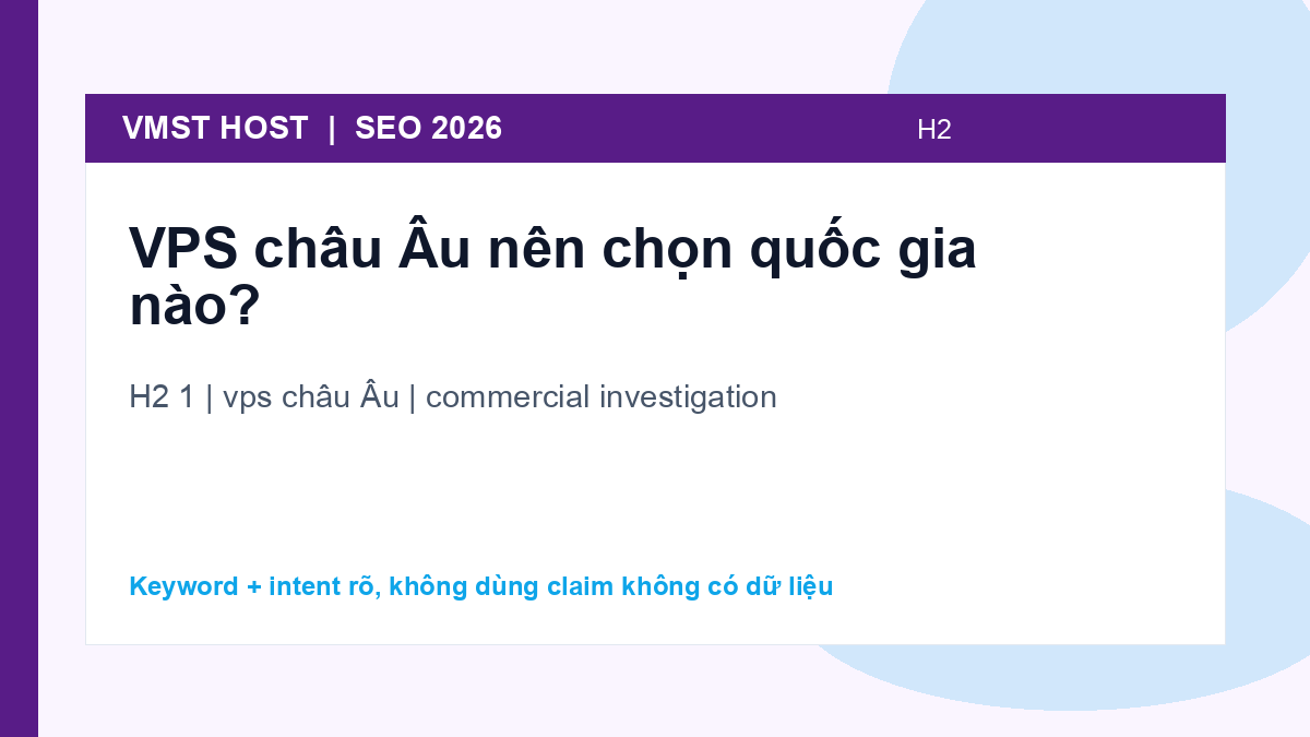 Tóm tắt nhanh về vps châu Âu