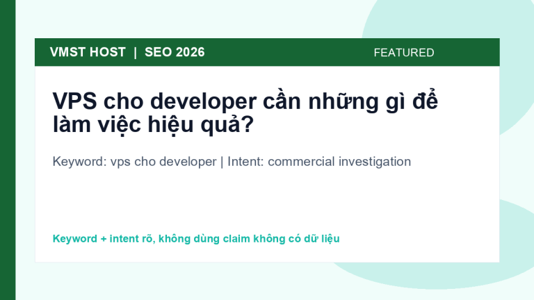 vps cho developer - commercial investigation