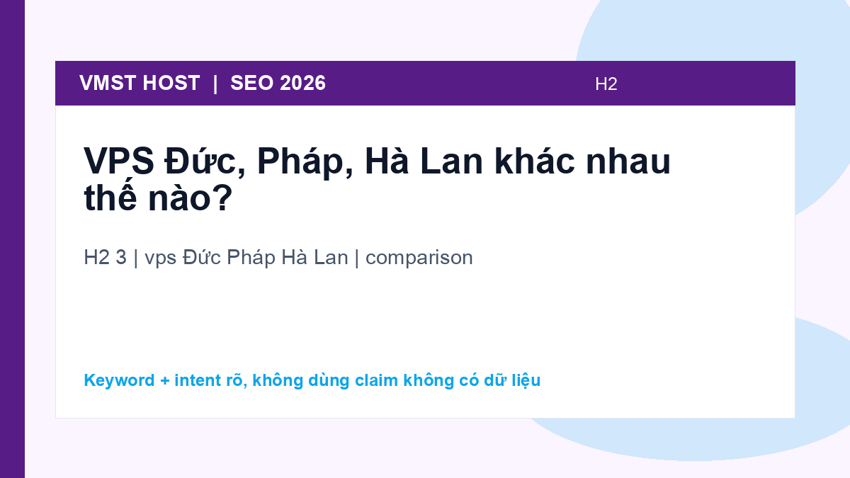 Định nghĩa và entity SEO của vps Đức Pháp Hà Lan