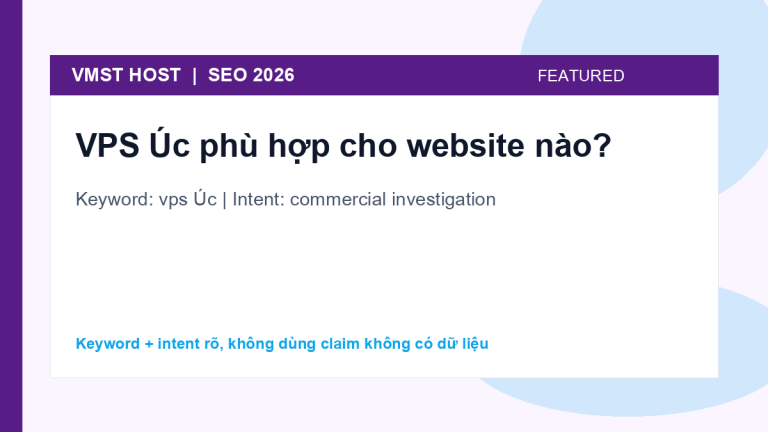 vps Úc - commercial investigation